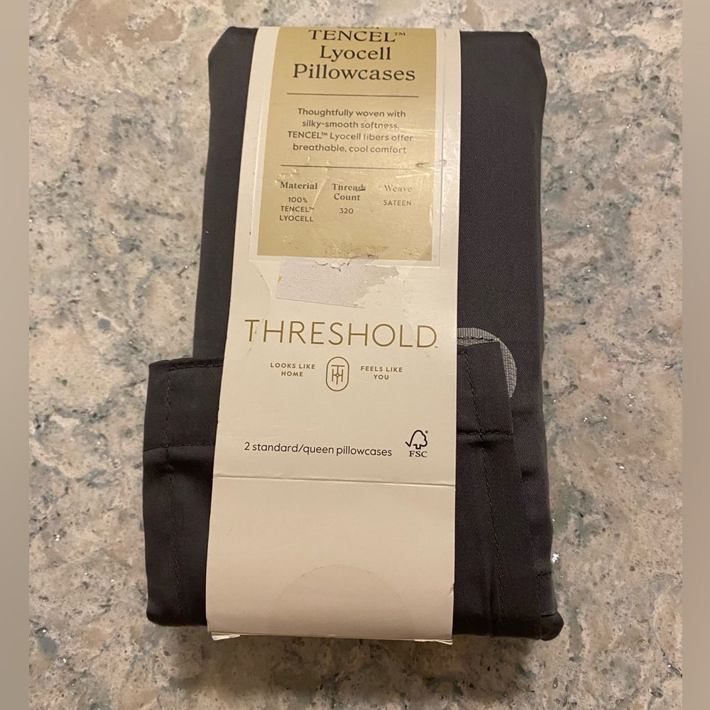 Threshold TENCEL Lyocell Pillowcases in Dark Gray